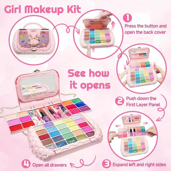 ✨Dream Beauty Pretend Play Makeup Kit in a handbag case with mystery boxes