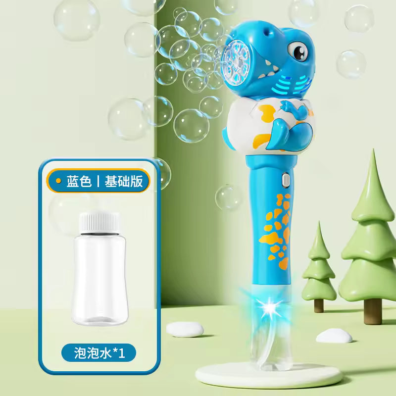 Bubble wand automatic bubble machine for children, handheld multi-hole gatling bubble gun gift