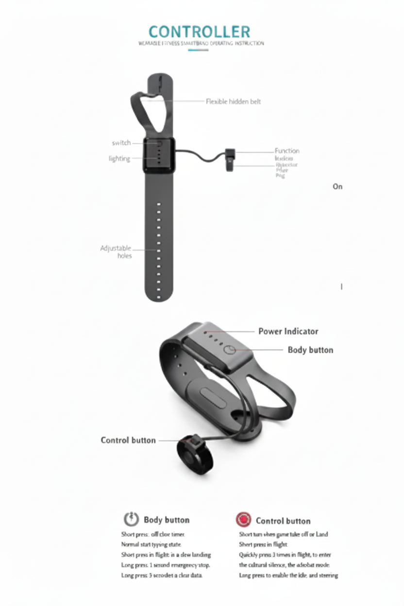 flying Helicopter rechargeable with Hand Induction Watch
