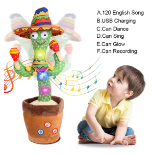 Dancing Talking Cactus Singing Talking Recording Mimic Repeating What You Say
