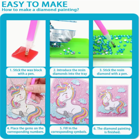 Diamond Painting Kits on canvas for kids good activity for kids and adults