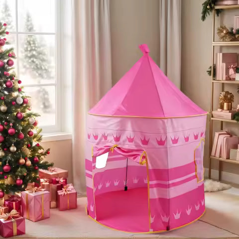 Children's Tent Kids Play House Tents Portable Castle Kids Pink Blue P