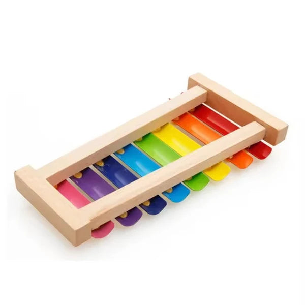 Wooden & Metal Xylophone for Kids – Musical Piano Toy for Early Development