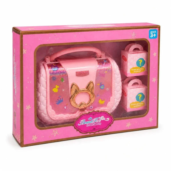 ✨Dream Beauty Pretend Play Makeup Kit in a handbag case with mystery boxes