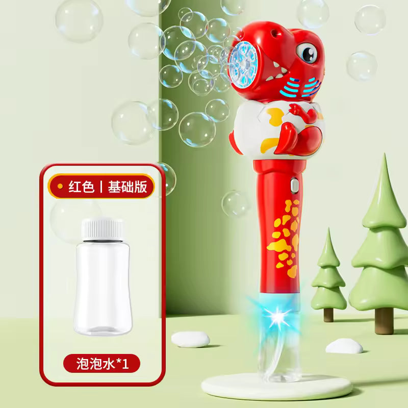 Bubble wand automatic bubble machine for children, handheld multi-hole gatling bubble gun gift