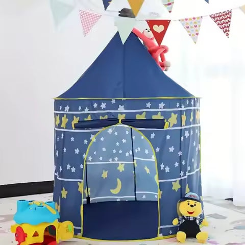Children's Tent Kids Play House Tents Portable Castle Kids Pink Blue P