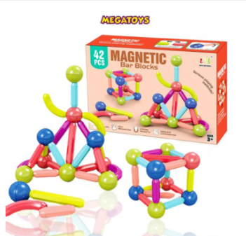 64/ 42/ 25 / PCS Magnetic Balls and Rods Sticks Blocks Set
