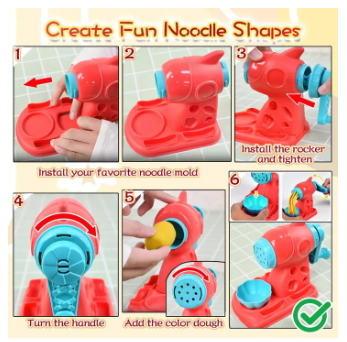 Clay Machine with Multiple Shapes Modeling Clay  Soft, reusable
