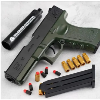 soft bullet glock gun  Manual Lunch Gun Children