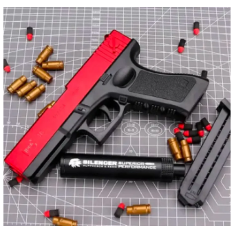 soft bullet glock gun  Manual Lunch Gun Children