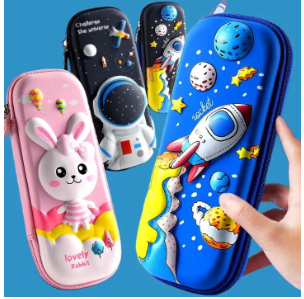3D Cartoon Kids Pencil Case School Stationery