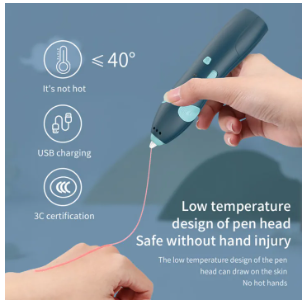 3D Pen for 3D Printing, Drawing Pen, USB 3D pen wireless