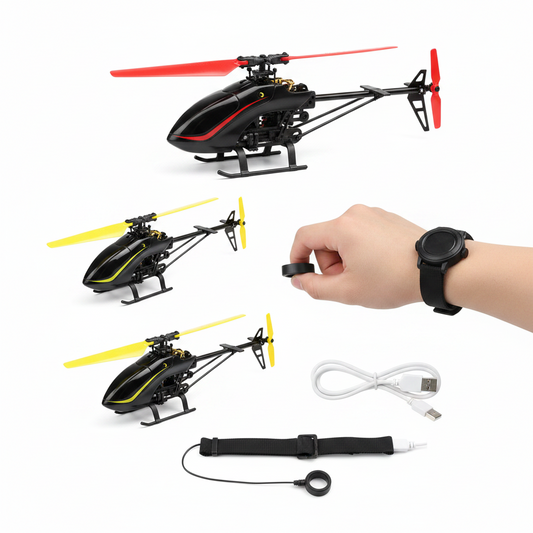 flying Helicopter  rechargeable with Hand Induction Watch