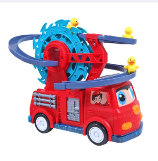 Electric Duck Track Slide Toy with Music & Light
