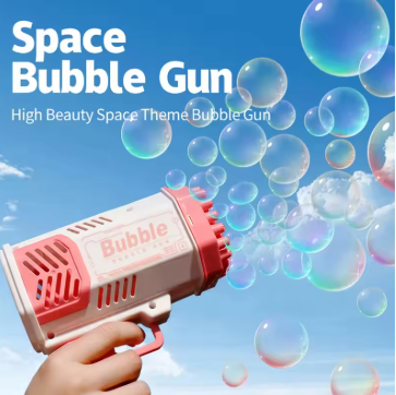 40Holes Bubble Gun Machine for Kids | Automatic Bubble with LED Lights
