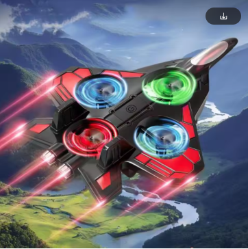 Fighter Jet – Foam Remote Control Airplane with LED Lights & Stunts