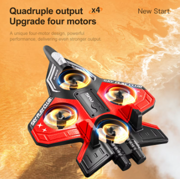 Fighter Jet – Foam Remote Control Airplane with LED Lights & Stunts