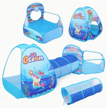 Big Pop Up Tent House For Kids Large Size 3 in 1