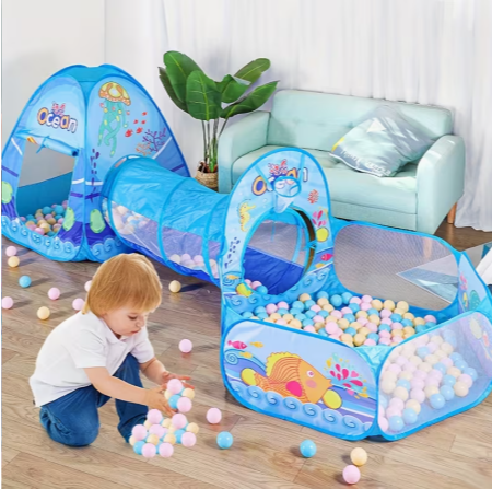 Big Pop Up Tent House For Kids Large Size 3 in 1