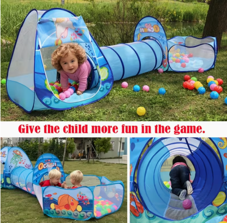 Big Pop Up Tent House For Kids Large Size 3 in 1