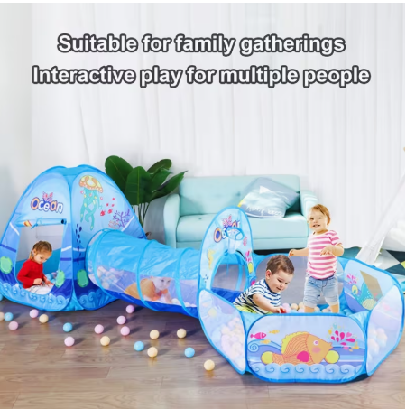 Big Pop Up Tent House For Kids Large Size 3 in 1