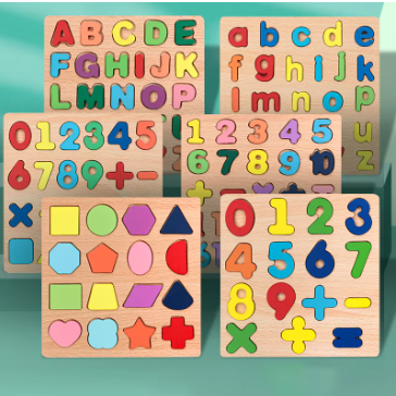 pack of 3 Educational learning letters numbers toy