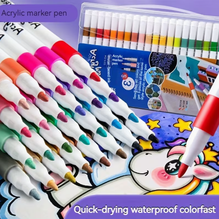 12/24 Colors Acrylic Paint Marker Pen Set