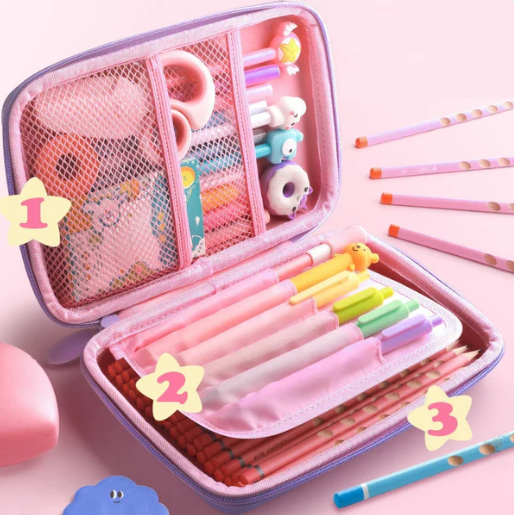 "Fancy Pouch for Kids – Stylish Geometry Box