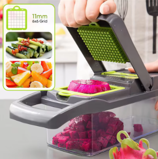 16-in-1 Multifunction Vegetable Chopper Slicer, Fruit & Potato Cutter