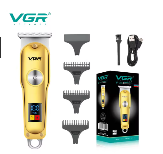 VGR V-290 Professional Hair Trimmer for Men - Gold Cordless Beard Clipper