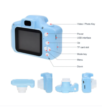 Kids Mini Digital Camera – 2 Inch Screen, Rechargeable & Easy to Use
