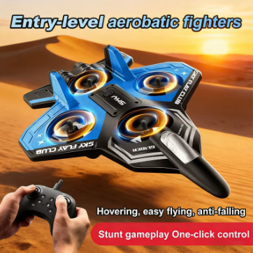Fighter Jet – Foam Remote Control Airplane with LED Lights & Stunts