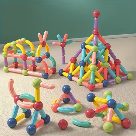 64/ 42/ 25 / PCS Magnetic Balls and Rods Sticks Blocks Set